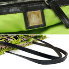 Fendi Beads Embroidery Tote Canvas Leather Multicolor Silver — view 8