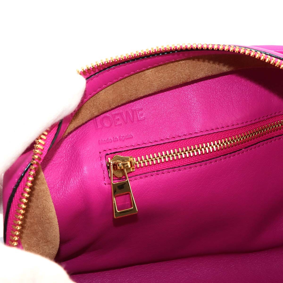 Loewe Amazona 28 2-Way Bag Leather Pink Gold — view 8