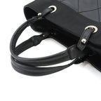 Chanel Paris Biarritz GM Tote Nylon Leather Black Silver — view 6
