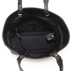 Chanel Paris Biarritz GM Tote Nylon Leather Black Silver — view 7