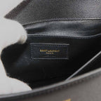 Saint Laurent Cassandra Top Handle Medium 2-Way Bag Leather Black — view 8