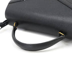 Saint Laurent Cassandra Top Handle Medium 2-Way Bag Leather Black — view 6