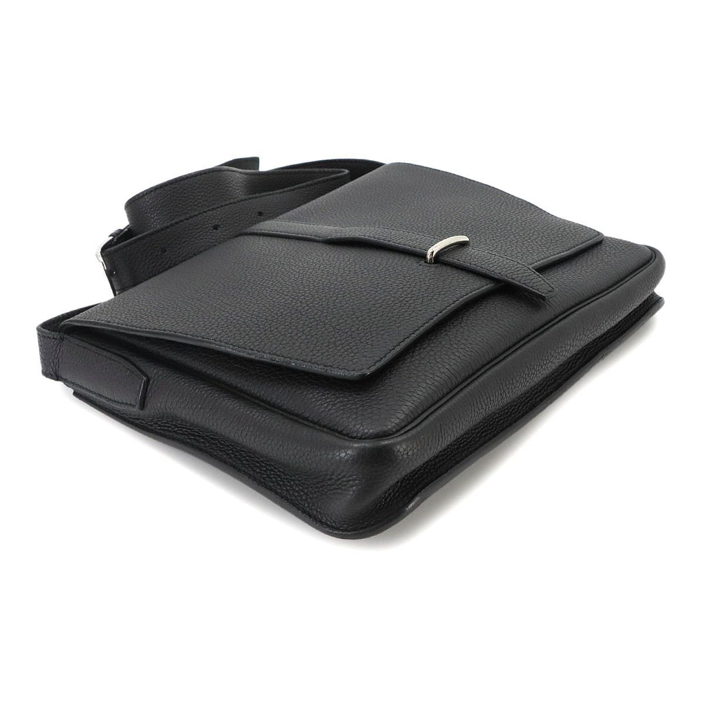 Hermes Steve Wright Junior Messenger Shoulder Bag Togo Black — view 4