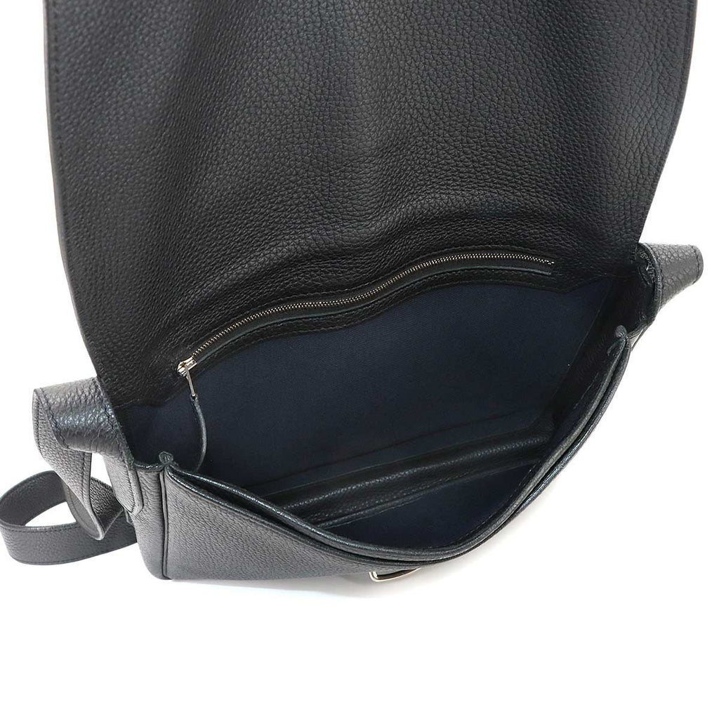 Hermes Steve Wright Junior Messenger Shoulder Bag Togo Black — view 7