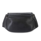 Chanel Half Moon Chain Shoulder Bag Caviar Leather Black Silver — view 2