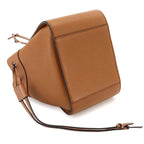 Loewe Hammock Drawstring Mini 2-Way Bag Leather Brown Gold — view 5