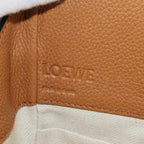 Loewe Hammock Drawstring Mini 2-Way Bag Leather Brown Gold — view 7