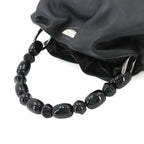 Dior Malice Pearl Hand Bag Leather Black Silver Maris Bag — view 5