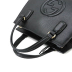 Gucci Soho Interlocking G 2-Way Bag Leather Black — view 6