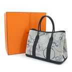 Hermes Garden Party PM Promenade du Matin Tote Toile H Negonda Black — view 2