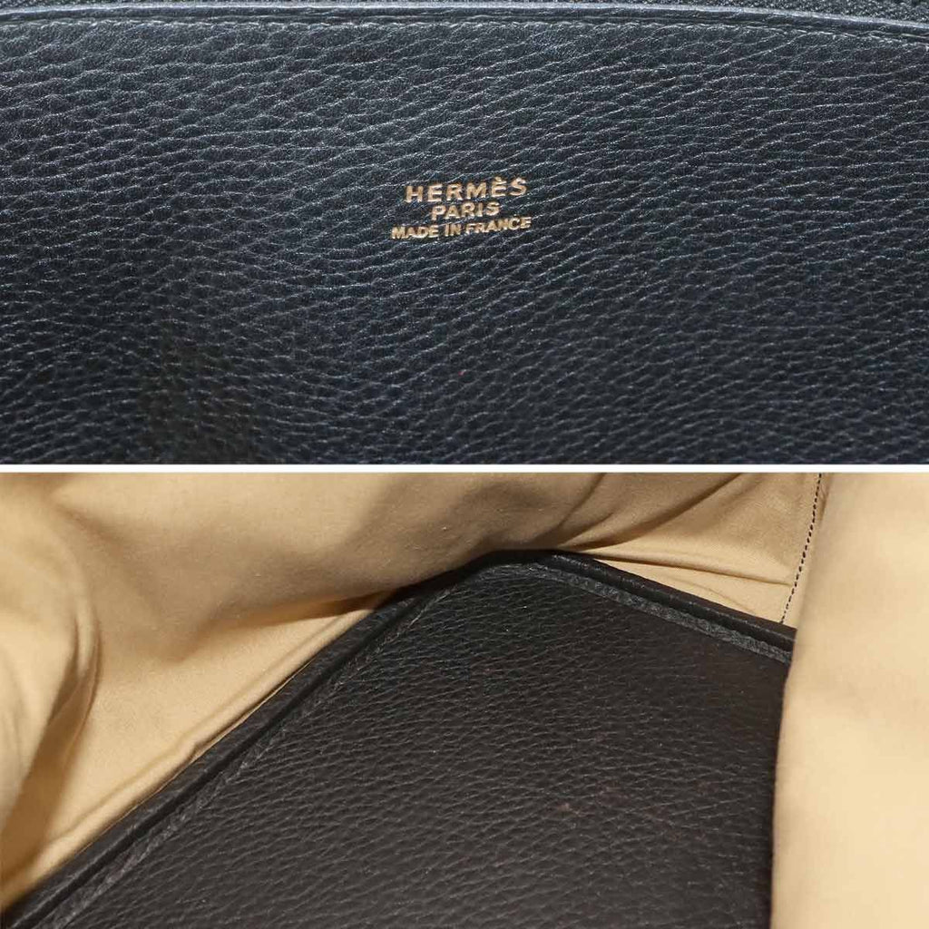 Hermes Bolide 45 Hand Bag Fjord Black — view 7