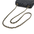 Chanel Mini Quilted 20 Chain Shoulder Bag Lambskin Black — view 6