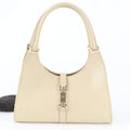 Gucci Jackie Leather Tote Shoulder Hand Beige