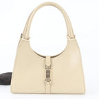 Gucci Jackie Leather Tote Shoulder Hand Beige