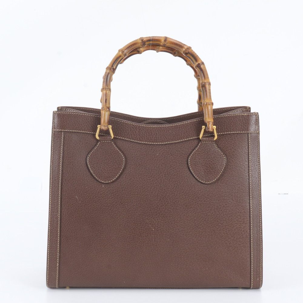 Gucci Vintage Bamboo Diana Leather Tote — view 3
