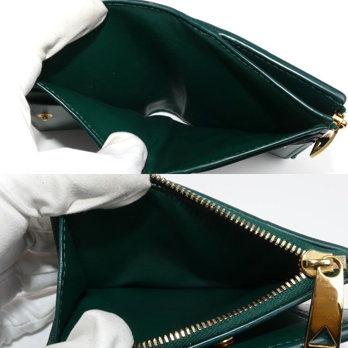 Bottega Veneta Cassette Small Bifold Wallet Emerald Green — view 5