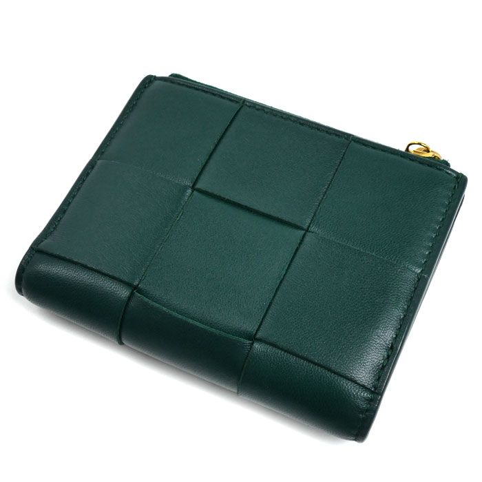 Bottega Veneta Cassette Small Bifold Wallet Emerald Green — view 2