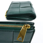 Bottega Veneta Cassette Small Bifold Wallet Emerald Green — view 3