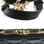 Dior Cannage Phone Pouch Shoulder Bag Black — view 6