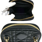 Dior Cannage Phone Pouch Shoulder Bag Black — view 4