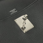 Hermes Jypsiere 34 Shoulder Bag Taurillon Clemence Noir Black Silver — view 8