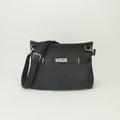 Hermes Jypsiere 34 Shoulder Bag Taurillon Clemence Noir Black Silver