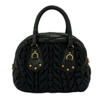 Prada Gathered Black Mini Bag Leather — view 3