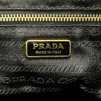 Prada Gathered Black Mini Bag Leather — view 8