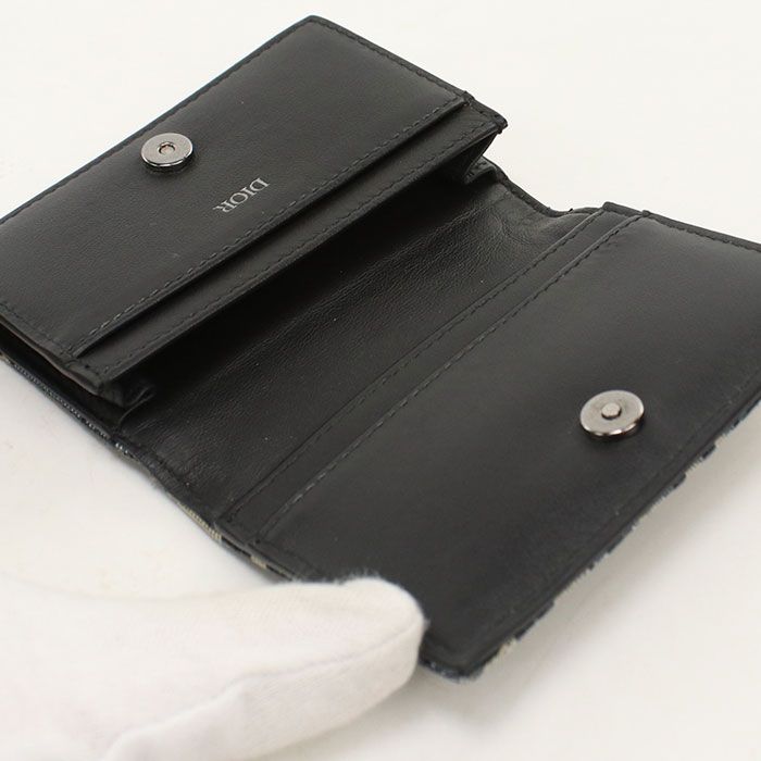 Dior Business Card Case Dior Oblique Jacquard — view 3