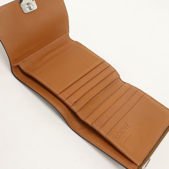 Loewe Anagram Trifold Wallet Calfskin — view 3