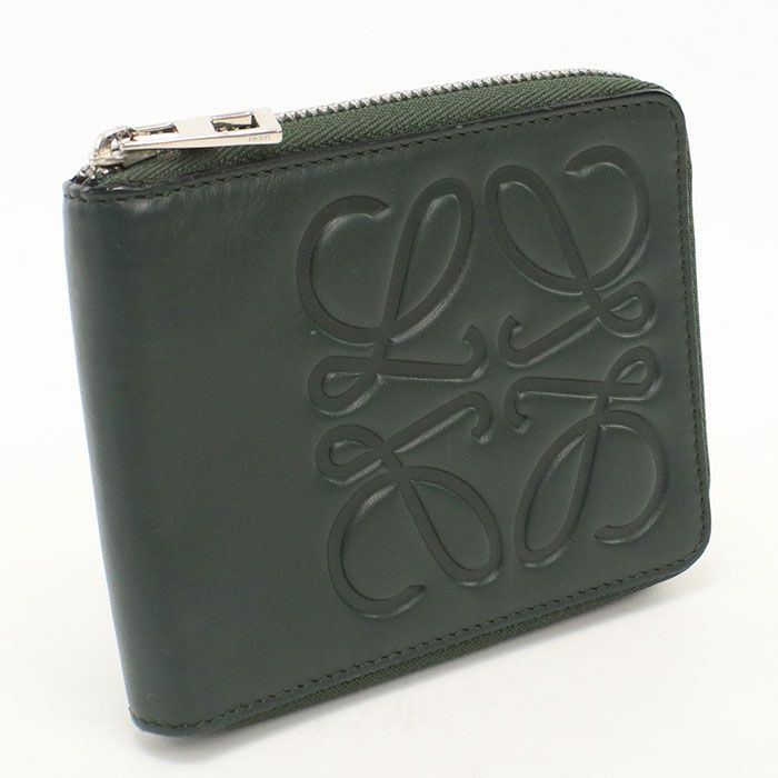 Loewe Zip Around Wallet Anagram Bifold Calfskin