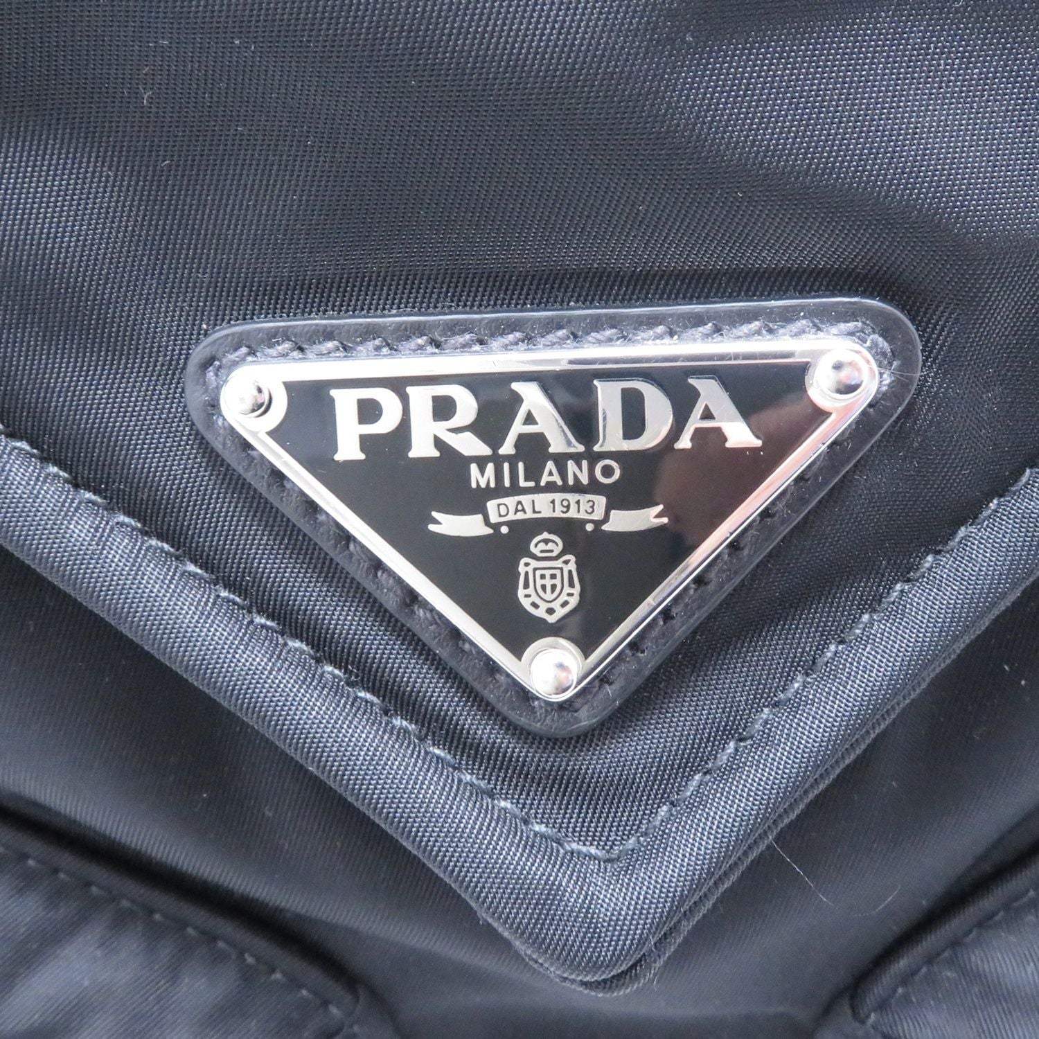Prada Tote Black Nylon Leather — view 6