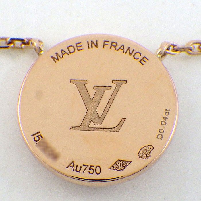 Louis Vuitton Necklace Sun Color Blossom BB Carnelian Point Diamond 18k Pink — view 6