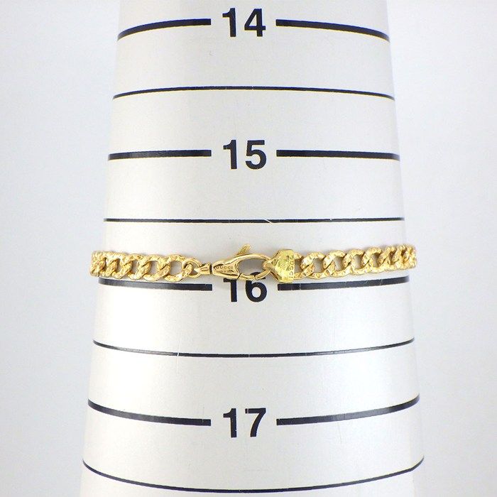 Gucci Bracelet Lion Head 1 Point Oval Amethyst 2 Diamond 18k Yellow Gold 16 — view 8