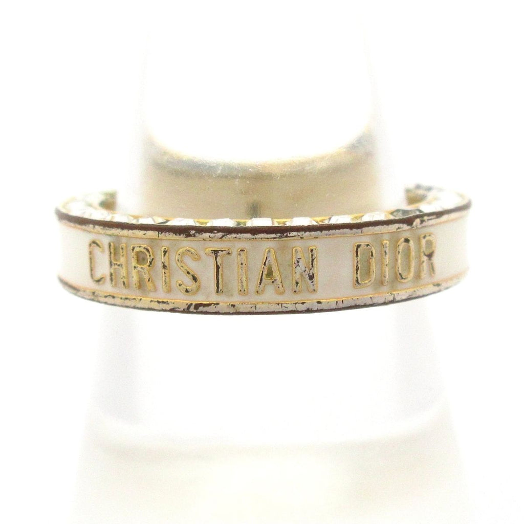 Dior Ring L Gold White Clear