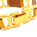 Hermes Bracelet Leather Dark Yellow Gold H Motif — view 3