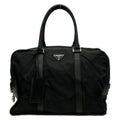 Prada Business Bag Black No Lock Leather