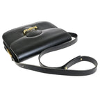 Celine Carriage Shoulder Bag Black Gold Leather — view 4