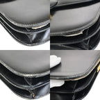 Celine Carriage Shoulder Bag Black Gold Leather — view 6