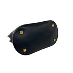 Loewe Vintage Anagram Logo Leather Round Zip Mini Boston Bag Black — view 7