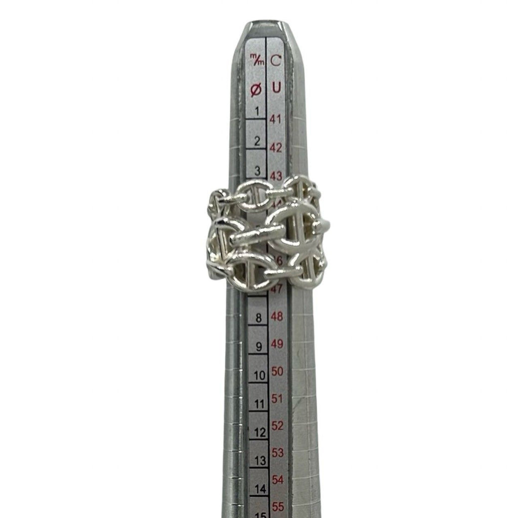 Hermes Chaine D'ancre Enchainee GM Ring 925 Sterling Silver — view 7