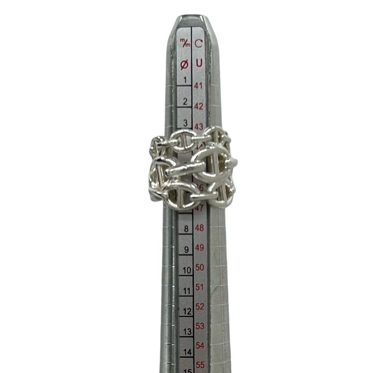 Hermes Chaine D'ancre Enchainee GM Ring 925 Sterling Silver — view 7