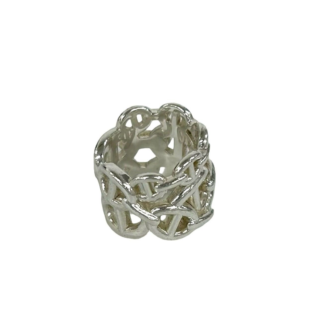 Hermes Chaine D'ancre Enchainee GM Ring 925 Sterling Silver — view 5