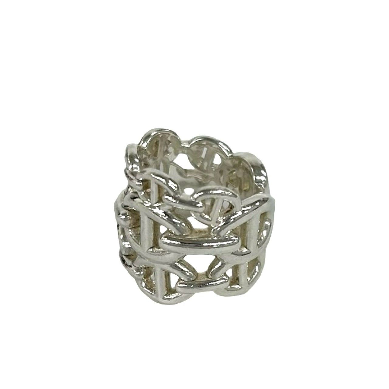 Hermes Chaine D'ancre Enchainee GM Ring 925 Sterling Silver — view 4