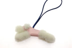 Hermes Buddy Charm Rose Darling Blue France Agneau Milo Keychain — view 2