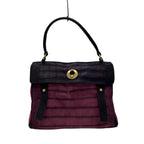 Saint Laurent Rive Gauche Handbag Muse Two Purple Light Multi Embossed
