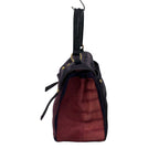 Saint Laurent Rive Gauche Handbag Muse Two Purple Light Multi Embossed — view 2