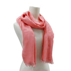 Gucci Scarf Shawl Cotton Pink GG Pattern Large — view 6