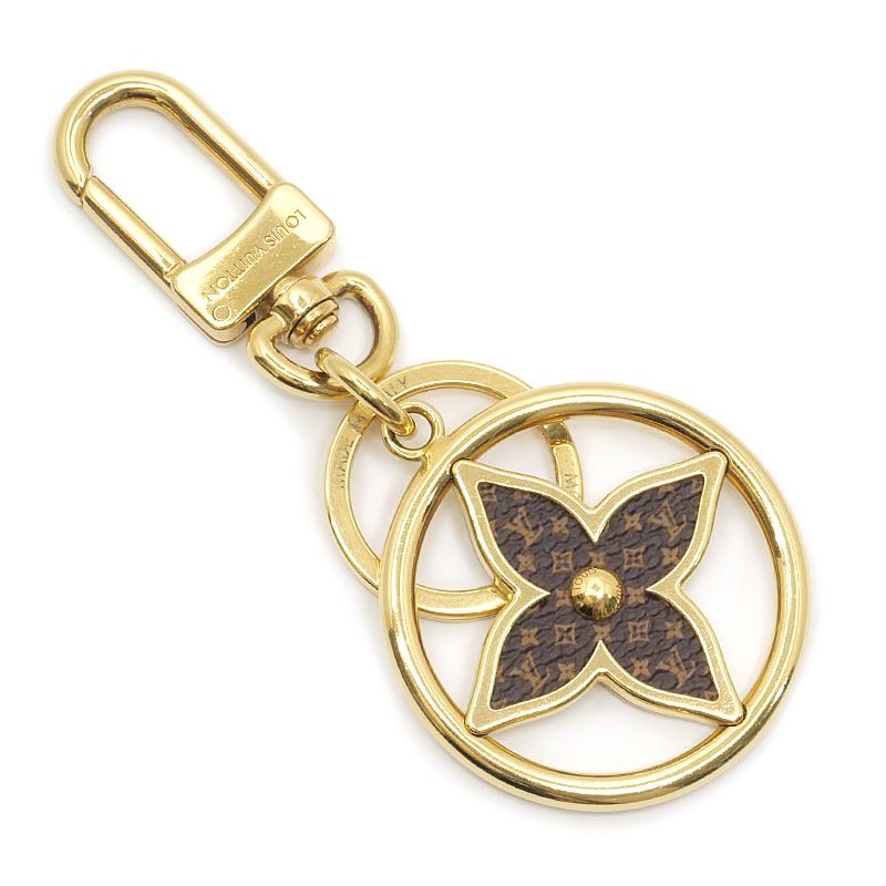 Louis Vuitton Key Holder LV Treasure Monogram Gold Keychain