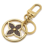 Louis Vuitton Key Holder LV Treasure Monogram Gold Keychain — view 2